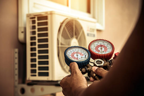 Professional Heat Pump Repair technician working in Marshall, WI